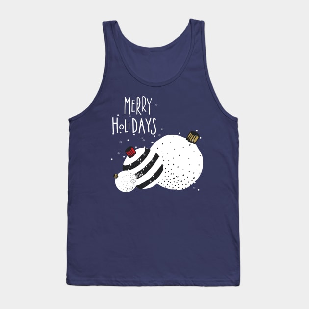 Merry Holidays Tank Top by studioaartanddesign